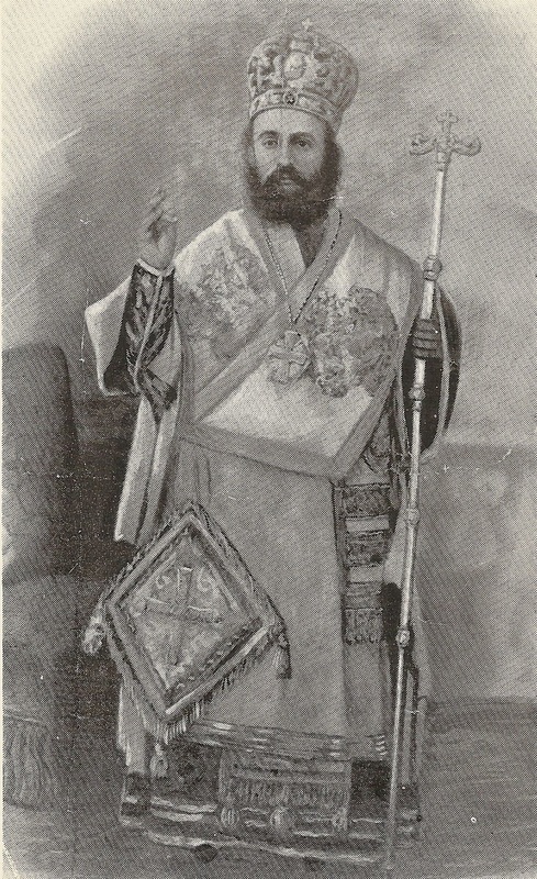 Ο Άγιος Νεκτάριος νεοχειροτονηθείς Μητροπολίτης Πενταπόλεως το 1889 μ.Χ.
