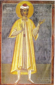 Αγιογραφία Αγίου Μιχαήλ Κηπουρού από τον Φώτη Κόντογλου.